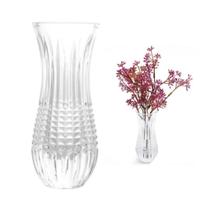 Vaso em Cristal Queen Transparente 6x15cm Centro de Mesa e Arranjos Wolff Premium