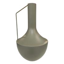 Vaso em ferro verde militar Vaso em ferro verde militar