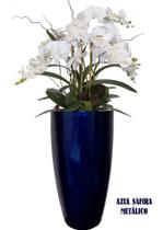 Vaso em Fibra de Vidro 55 x 30 Azul Safira