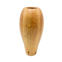 Vaso em madeira decorativo marrom 27 cm florarte Vaso em madeira decorativo marrom 27 cm florarte