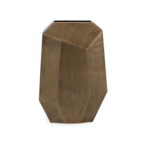 Vaso em metal dourado fosco mart 40,5cm