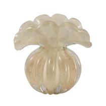 Vaso Em Murano Trouxinha Toscana Champagne P Cristais Labone