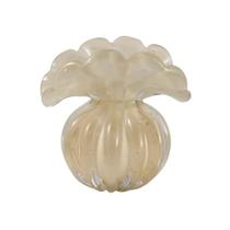 Vaso Em Murano Trouxinha Toscana Champagne PP Cristais Labone Vaso Em Murano Trouxinha Toscana Champagne PP Cristais Labone