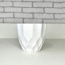 Vaso em polietileno branco 10ax10l/cm