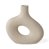 Vaso em Poliresina Bege 23x22cm