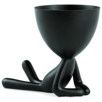 Vaso em Poliresina Preto - Mart Vaso em Poliresina Preto - Mart