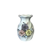 Vaso Em Porcelana Classic Branco 14,5x18cm Strasbourg Elements