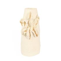 Vaso em Porcelana Série Orquídea e Ouro G