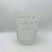Vaso em Vidro Balls Transparente Fosco 21x15,8cm