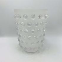 Vaso em Vidro Balls Transparente Fosco 27x18cm