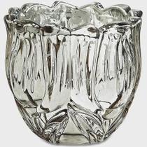 Vaso em vidro cinza mart