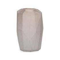 Vaso em vidro cinza translucido fosco mart 47,5cm