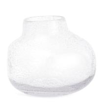 Vaso em vidro cristal c/ texturas lisas de mini gotas mart 15cm Vaso em vidro cristal c/ texturas lisas de mini gotas mart 15cm