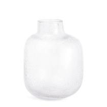 Vaso em vidro cristal c/ texturas lisas de mini gotas mart 21cm Vaso em vidro cristal c/ texturas lisas de mini gotas mart 21cm