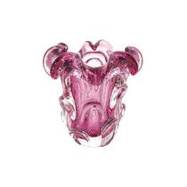 Vaso em vidro Lyor Italy 13x14,5cm rosa Vaso em vidro Lyor Italy 13x14,5cm rosa