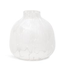 VASO EM VIDRO OFF WHITE MART 9,5cm