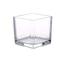 Vaso em Vidro Quadrado 8x8x8cm - PraCaza