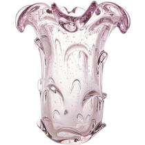 Vaso em vidro rosa claro Italy Lyor 19x24