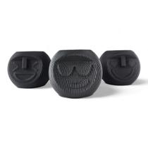 Vaso Emoji Preto Único Decoração Cool Vasinho Suculenta