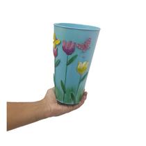 Vaso Enfeite Jardim Quintal Varanda Borboleta Flor De Ferro Azul (SYBO-G7)