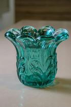 vaso esmeralda em vidro 10x10cm-Decorativo - MART