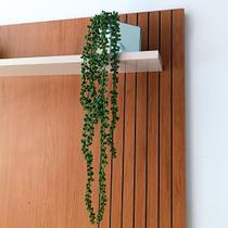 Vaso Espelhado 10x10 c/ Musgo e Pendentes Dedo de Moça 60cm