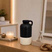 Vaso Estilo Jarra Minimalista Preto Branco Decoração Moderna Vaso Estilo Jarra Minimalista Preto Branco Decoração Moderna
