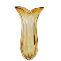 Vaso Extra Grande de Murano Decorativo Laradore - Cor Âmbar Vaso Extra Grande de Murano Decorativo Laradore - Cor Âmbar