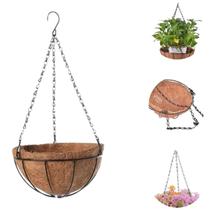 Vaso Fibra De Coco 15cm Planta Suspenso Pendente Corrente Vaso Fibra De Coco 15cm Planta Suspenso Pendente Corrente