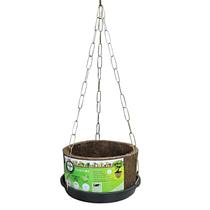 Vaso Fibra De Coco Ecológico Pendente Prato E Corrente