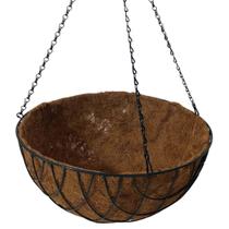 Vaso Fibra De Coco Suspenso 40cm Com Suporte Para Jardim - Top Garden