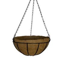 Vaso Fibra De Coco Suspenso 40cm Com Suporte Para Jardim Vaso Fibra De Coco Suspenso 40cm Com Suporte Para Jardim