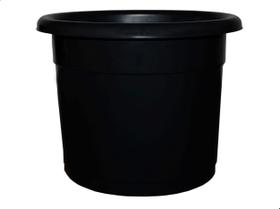 Vaso flor Premium Cachepot Plantas Plastico N15 - Preto