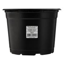 VASO FLOR REDONDO N.02 NUTRIPLAST 10cm COMUM - PRETO