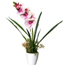 Vaso Flores Artificiais Vaso Arranjo Orquídeas Decorativas - Studio11 Flores
