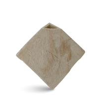 Vaso formas geometricas decorativo em resina mesclado bege