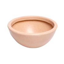 Vaso Formato Bacia Lisa Cor Areia 9,5 Litros Com Tamanho 12,5 X Ø39 X 22,5 Durín