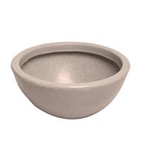 Vaso Formato Bacia Lisa Cor Pedra 9,5 Litros Com Tamanho 12,5 X Ø39 X 22,5 Durín