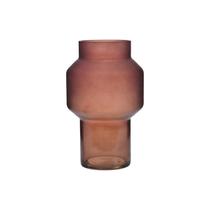 Vaso Frosted Marrom 15X19X15CM Vidro