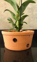 Vaso Furado De Cerâmica 26cm P/ Pendurar Orquídea Grande