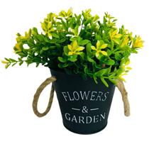 Vaso Garden Flowers com Eucalipto com Florzinha - Agiani Shop