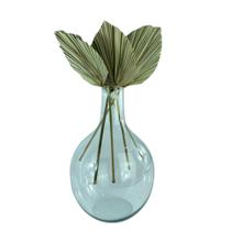 Vaso Garrafa Berna De Vidro E Mini Latania Decoração Luxo Vaso Garrafa Berna De Vidro E Mini Latania Decoração Luxo