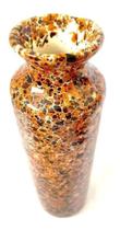 Vaso Garrafa De Cerâmica Decoração Marmorizado Arranjo 22cm
