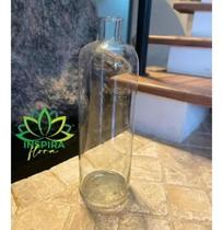 Vaso Garrafa De Vidro Pampas 48cm Importado Decoração Luxo Vaso Garrafa De Vidro Pampas 48cm Importado Decoração Luxo