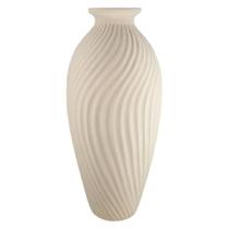 Vaso garrafa ondulada bege rustico 40cm Vaso garrafa ondulada bege rustico 40cm