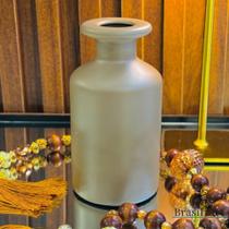 Vaso Garrafa P Com Borda Licor de Cacau - Cerâmica Tons Terrosos