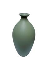 Vaso garrafa redondo liso verde selva fosco 43,5cm