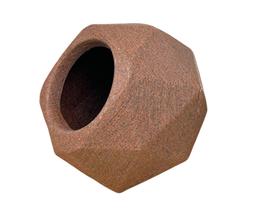 Vaso geométrico M 16x15 polietileno mesa de centro escritorio e varandas