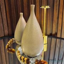 Vaso Gota Alongada M Amêndoa - Decoração Neutra e Aconchegante Vaso Gota Alongada M Amêndoa - Decoração Neutra e Aconchegante