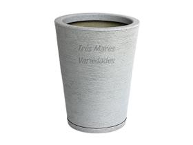 Vaso Grafiato Luxo Planta Casa Decoração Jardim Varanda N1--cinza